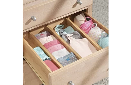 Nastavitelné organizéry do zásuvek — sada 4 kusů