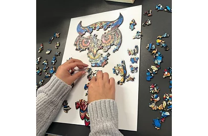 Dřevěné puzzle sova - 177 dílů - 38 x 21,5 cm