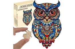 Dřevěné puzzle sova - 177 dílů - 38 x 21,5 cm