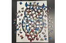 Dřevěné puzzle sova - 177 dílů - 38 x 21,5 cm