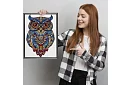 Dřevěné puzzle sova - 177 dílů - 38 x 21,5 cm