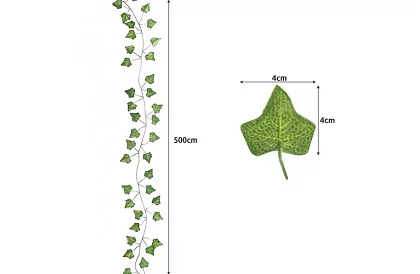 Umělý břečtan s LED osvětlením - délka 25m
