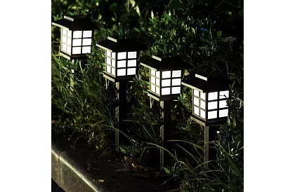 Solární zahradní lampy – lucerny 6 kusů v sadě