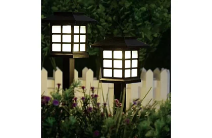 Solární zahradní lampy – lucerny 6 kusů v sadě