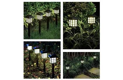 Solární zahradní lampy – lucerny 6 kusů v sadě