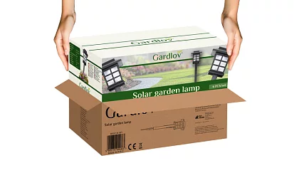 Solární zahradní lampy – lucerny 6 kusů v sadě