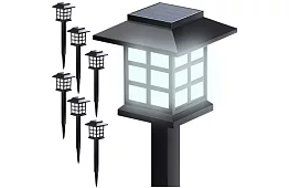 Solární zahradní lampy – lucerny 6 kusů v sadě