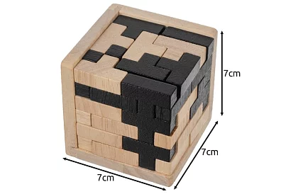 Dřevěný skládací hlavolam - Tetris
