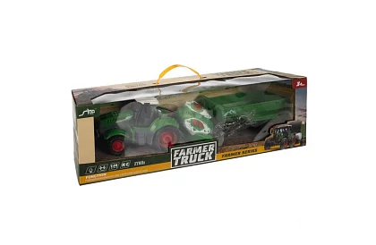 Traktor se sklopným vlekem na dálkové ovládání