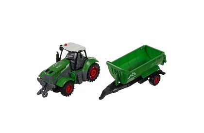 Traktor se sklopným vlekem na dálkové ovládání