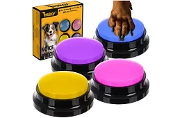 Nahrávací mluvící tlačítka pro psa – komunikační trénink doma