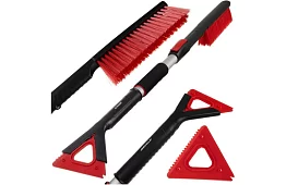 Teleskopická škrabka na led a kartáč na sníh