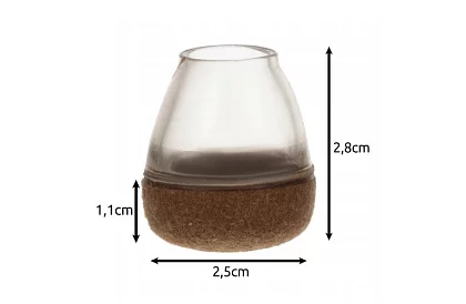 Ochranné návleky na židli proti poškrábání podlahy – 4 ks