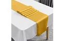 Zlatý saténový běhoun – šerpa na stůl 900 × 36 cm