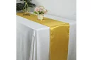 Zlatý saténový běhoun – šerpa na stůl 900 × 36 cm
