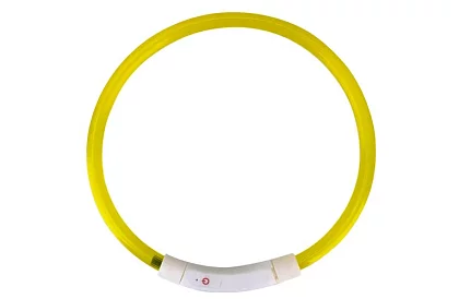 Svítící LED obojek s USB nabíjením a nastavitelnou délkou