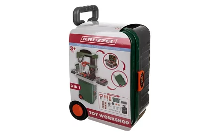 Dětská dílna stůl s nářadím a kufříkem
