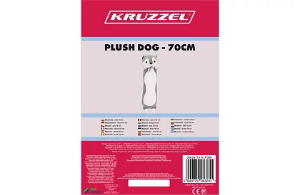 Dlouhý plyšový pes – 70 cm