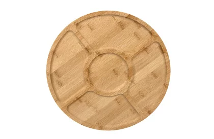 Bambusový otočný servírovací talíř – 33 cm