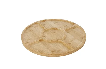 Bambusový otočný servírovací talíř – 33 cm