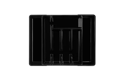 Bambusový organizér do šuplíků – černý příborník