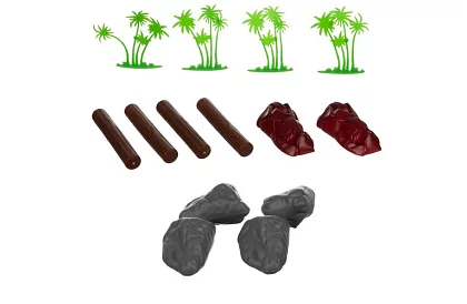 Plastová zvířátka – 48 zvířátek v kufříku