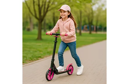 Skládací koloběžka Spidoo pro děti - růžová