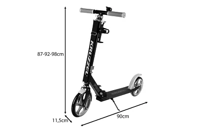 Skládací koloběžka Spidoo pro děti - černá