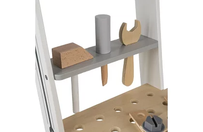 Dětská dílna s dřevěnými nástroji 3 v 1