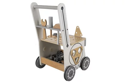 Dětská dílna s dřevěnými nástroji 3 v 1