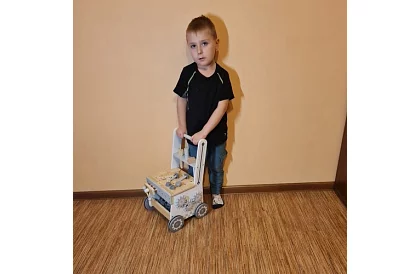 Dětská dílna s dřevěnými nástroji 3 v 1