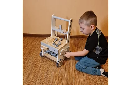 Dětská dílna s dřevěnými nástroji 3 v 1