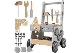 Dětská dílna s dřevěnými nástroji 3 v 1