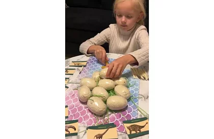 Dinosauří vejce 12 kusů - malý archeolog