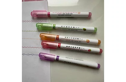 Dekorační fixy na vytváření vzorů - sada 6 ks