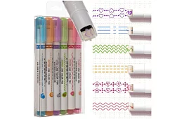 Dekorační fixy na vytváření vzorů - sada 6 ks