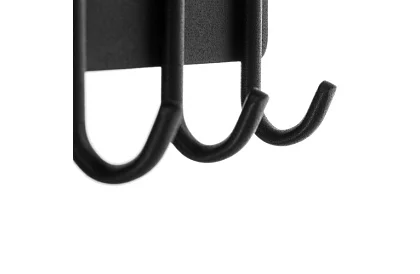 Nástěnná magnetická police s věšáky – 6 háčků