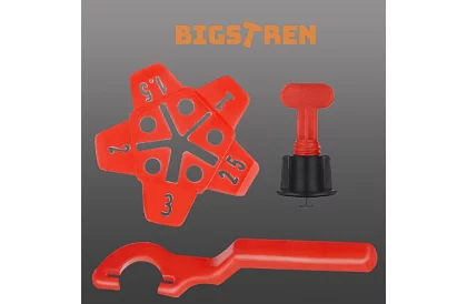 Vyrovnávací systém na obklady – 100 klipů + 50 hvězd + 2 klíče