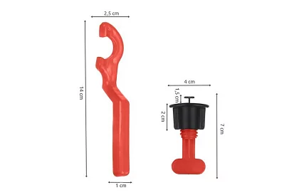Vyrovnávací systém na obklady – 50 klipů + klíč