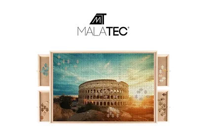 Podložka pro skládaní puzzle se zásuvkami