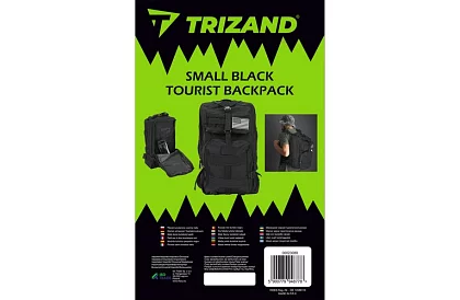 Vojenský černý batoh 26 litrů