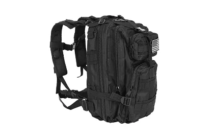 Vojenský černý batoh 26 litrů