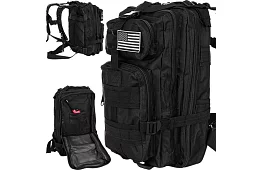 Vojenský černý batoh 26 litrů