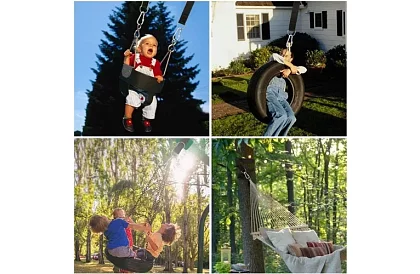 Upevňovací sada pro čapí hnízda, houpačky a houpací sítě