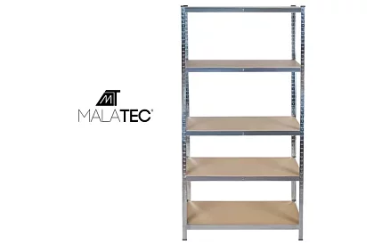 Skladový regál – 5 polic – 220 × 100 × 45 cm