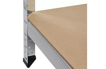 Skladový regál – 5 polic – 220 × 100 × 45 cm