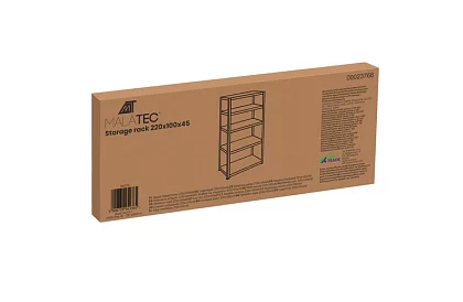 Skladový regál – 5 polic – 220 × 100 × 45 cm