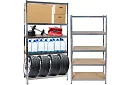 Skladový regál – 5 polic – 220 × 100 × 45 cm