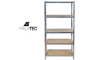 Skladový regál – 5 polic – 220 × 100 × 45 cm