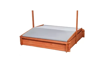 Dřevěné pískoviště se stříškou 118 × 118 cm